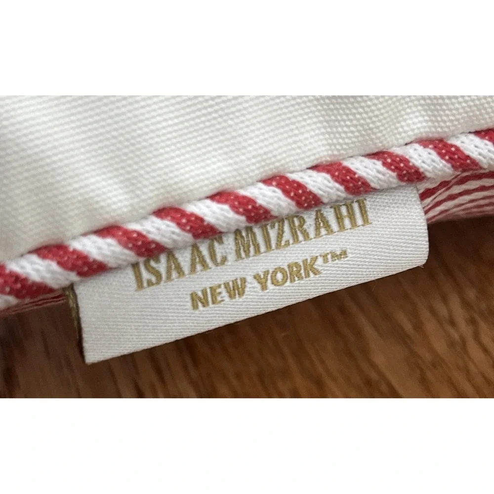 Isaac Mizrahi Postcard Season Greetings Dogs Christmas Throw Pillow 13